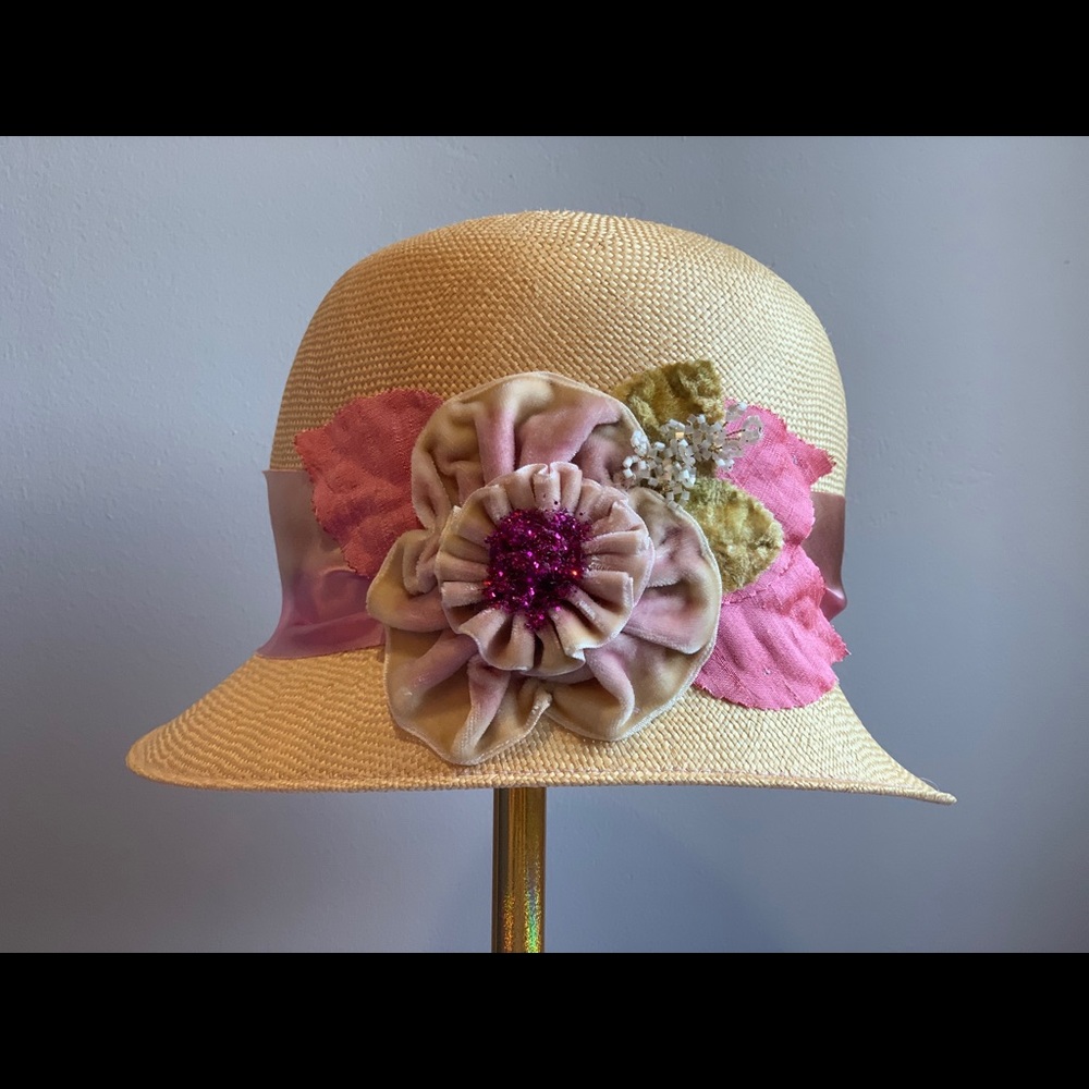 Louise Green cloche straw hat